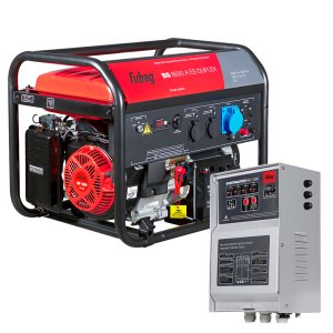 Бензиновый генератор BS 8500 A ES DUPLEX с электростартером и коннектором автоматики + Блок автоматики FUBAG Стартмастер (Startmaster) BS 11500 с переключением «зима - лето»