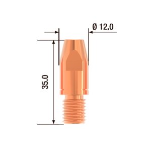 FUBAG Контактный наконечник M10х35 мм CuCrZr D=1.0 мм (25 шт.) в Магадане фото