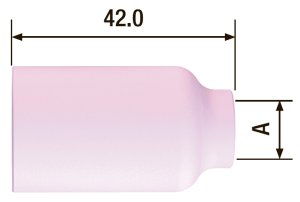 FUBAG    Сопло керамическое для газовой линзы №5 ф8 FB TIG 17-18-26 (2 шт.) в Магадане фото