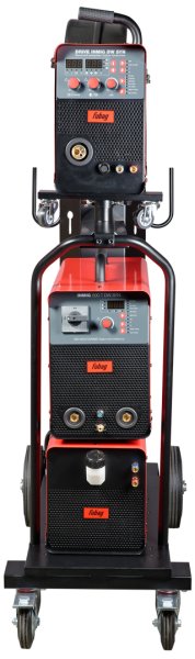 Сварочный полуавтомат INMIG 500T DW SYN + Подающий механизм DRIVE INMIG DW SYN + Шланг-пакет 5 м + Горелка FB 500 3 м + Блок жидкостного охлаждения + Тележка в Магадане фото