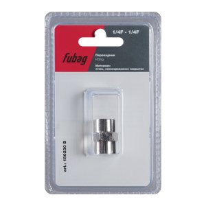 FUBAG Переходник 1/4 дюйма F - 1/4 дюйма F, блистер 1 шт в Магадане фото