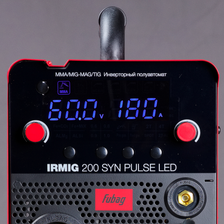Сварочный полуавтомат FUBAG IRMIG 200 SYN ПУЛЬС (PULSE) LED с горелкой 250 А в комплекте в Магадане фото