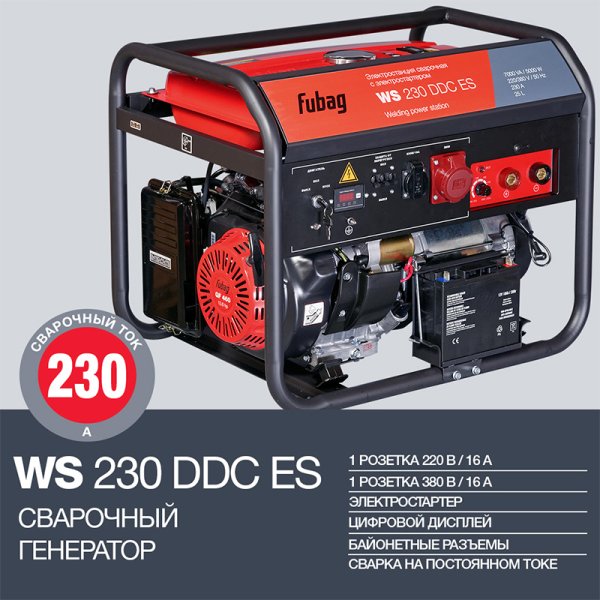 FUBAG Сварочный бензиновый генератор WS 230 DDC ES в Магадане фото
