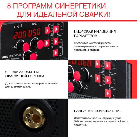 Полуавтомат сварочный FUBAG IRMIG 208 SYN PLUS c горелкой FB 250 3 м в Магадане фото