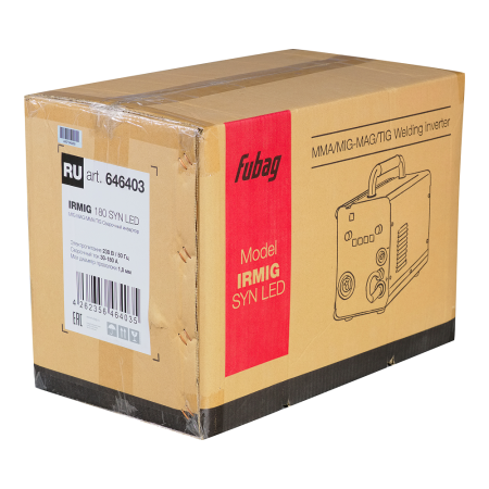 Сварочный полуавтомат FUBAG IRMIG 180 SYN LED с горелкой 250 А в комплекте в Магадане фото