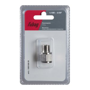 FUBAG Переходник 1/4 дюйма M на 3/8 дюйма F, блистер 1 шт в Магадане фото