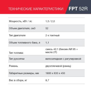 Бензиновый триммер FUBAG FPT 52R в Магадане фото