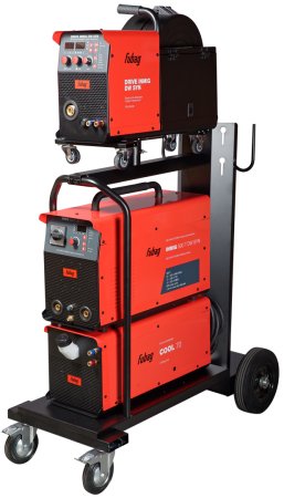 Cварочный полуавтомат FUBAG INMIG 500T DW SYN + Подающий механизм ДРАЙВ (DRIVE) INMIG DW SYN + Шланг-пакет 5 метров 70 мм2 14 pol с жидкостным охлаждением + Горелка FB 500 3m + Блок жидкостного охлаждения Cool 70 + Тележка для аппаратов